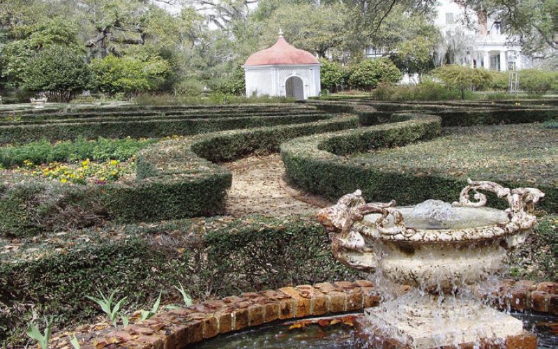 We found the extensive formal gardens at Rosedown particularly impressive in early spring.