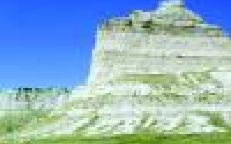 Scott’s Bluff was a major landmark along the Oregon Trail.
