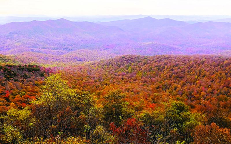 Fall color is a popular reason to tour the Blue Ridge.