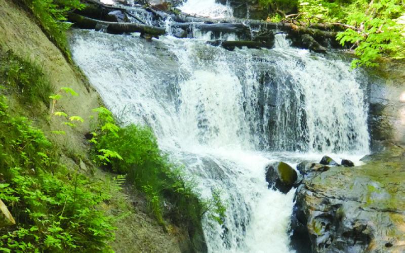 Sable Falls is a pleasant 1.2-mile walk. Or, you could just park near the head of the falls.
