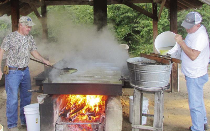 Sorghum is a sweet syrup made by boiling down the sap of canes. Sales help support the efforts of the academy at French Camp.
