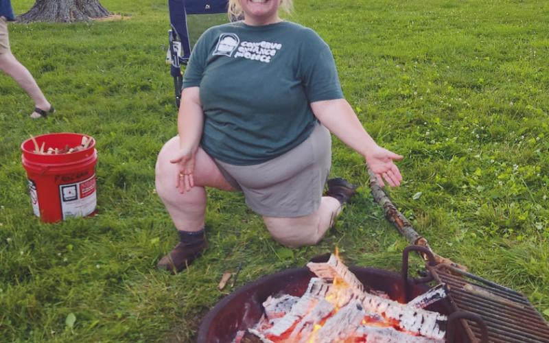 Photos from campfire building for beginners and orienteering programs.