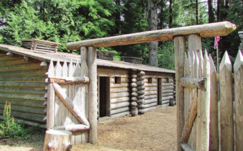 Fort Clatsop was rebuilt in 2005 for the bicentennial of the Lewis and Clark Corps of Discovery. The drawings and journal of William Clark were used to make it as authentic as possible.