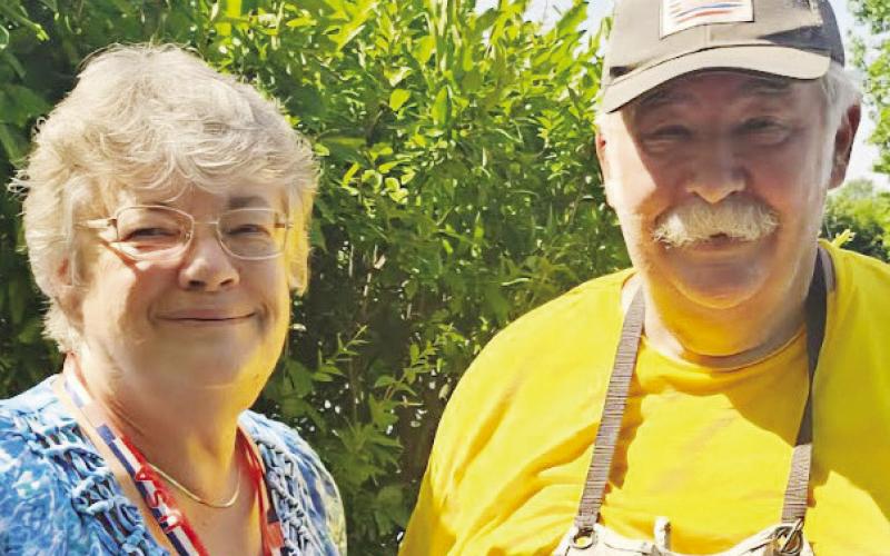 Ann and Tom Gomoll, fishing volunteers