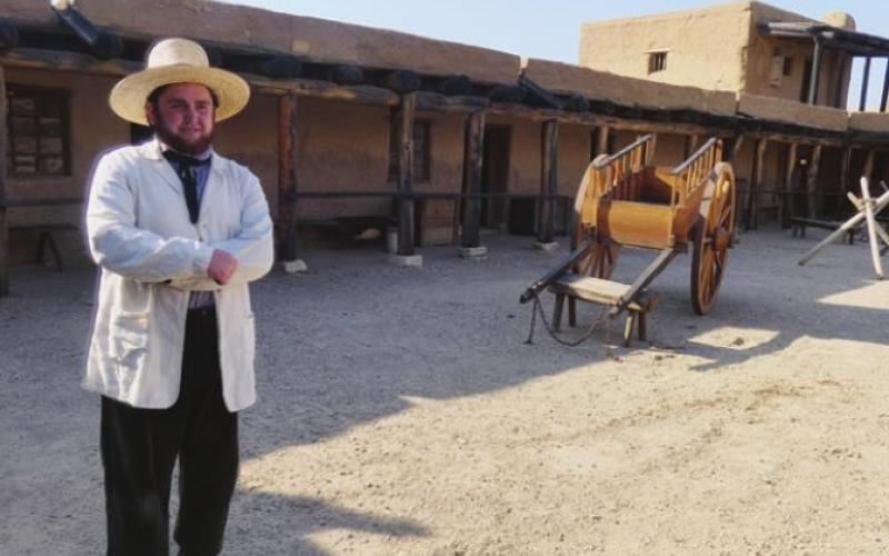 We enjoyed chatting with Austin in his role as a trader at the Fort.