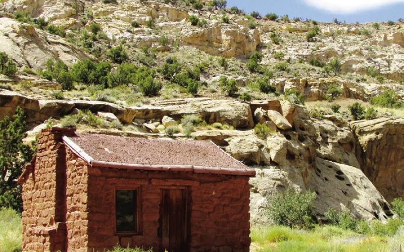 A family of 10 could live in this small house of rocks. If, that is, six of them slept outside.