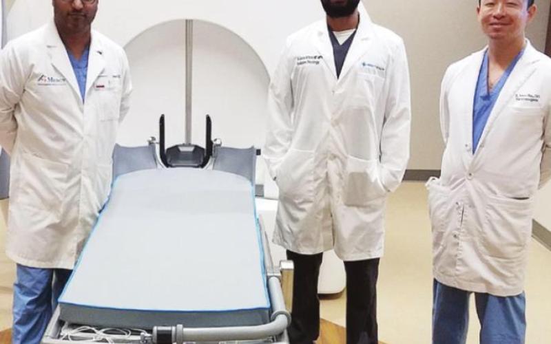 L to R: Dr. Zubair Ahammad, Dr. Suketu Patel, and Dr. Xin S. Xin.