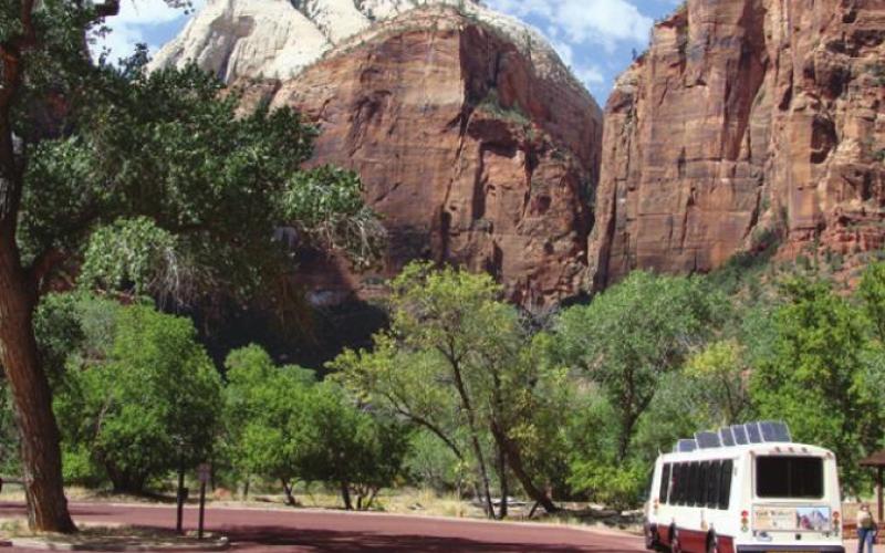 Crowding in the park became such an issue that Zion now requires everyone to use the shuttle bus system. Which, by the way, is both convenient and efficient.