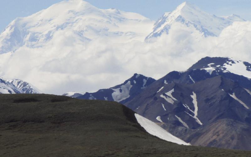 Even on a clear day, Denali can start generating its own cloud cover in early afternoon.