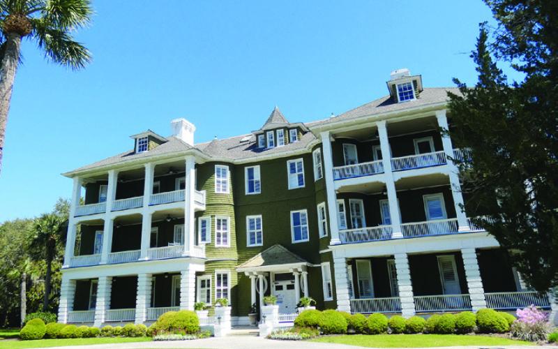 Sans Souci, said to be the first condominium in America, stands next to the Jekyll Island Club. J.P. Morgan didn’t require an entire house because he spent much of his time on his 200-foot yacht moored out front.