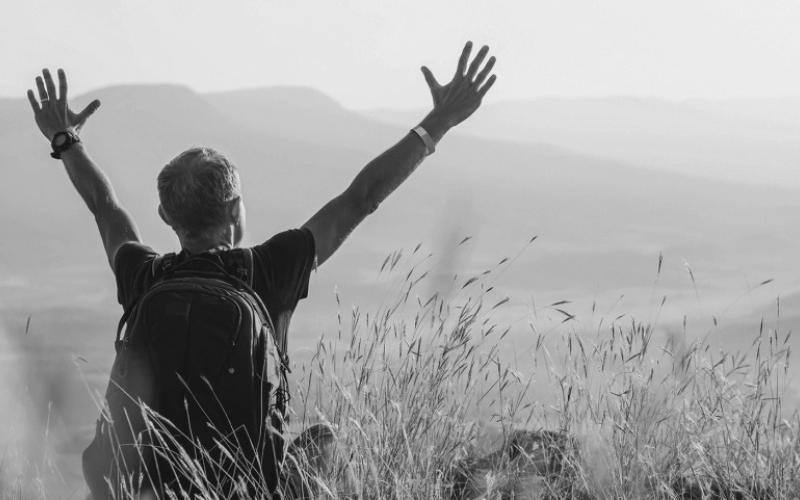 open arms to living a positive life