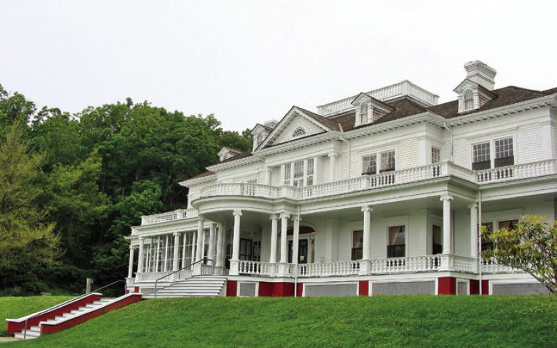 The Moses Cone estate often hosts artists and craftsmen demonstrating their skills.