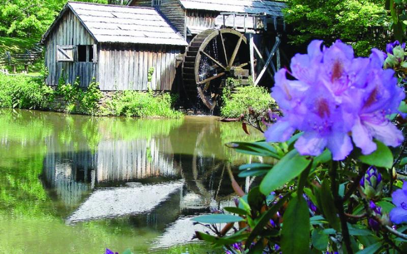 Mabry Mill is our favorite stop on the Parkway. A miller demonstrates how grain is turned into meal and flour. And we always have breakfast or lunch at the restaurant.