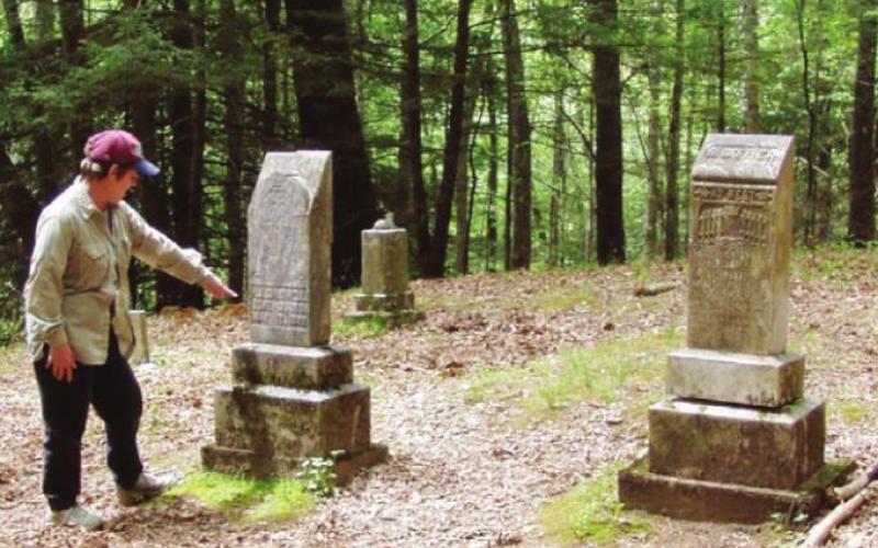 Monuments and headstones give insight into the people who settled the Cove.