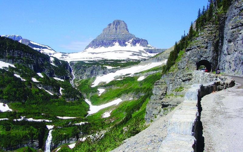 There is plenty of gorgeous scenery available on Going-to-the-Sun Road for those who do not choose to take a walk in the park.