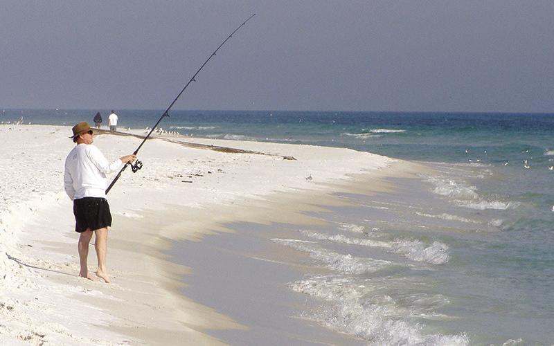 Surf casting is one of the more popular activities on the National Seashore.