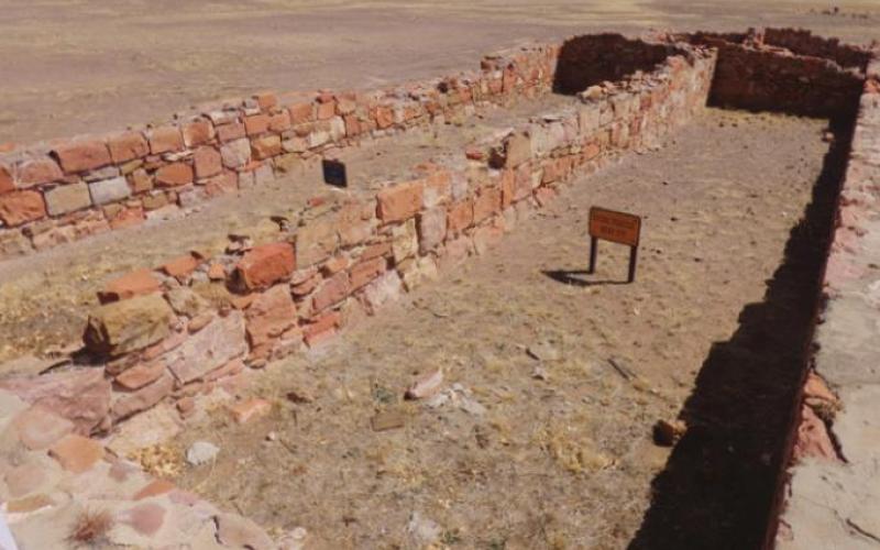 The original Fort Davis survives only as stone foundations comprising an archeological site.