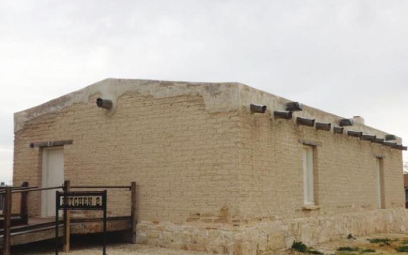 The kitchen at Fort Stockton, was, as usual, a separate building to help prevent the spread of fire and because it can get a little warm in the Texas desert.