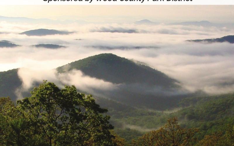 Morning fog hanging in the valleys is a benefit of traveling along the top of the ridge.