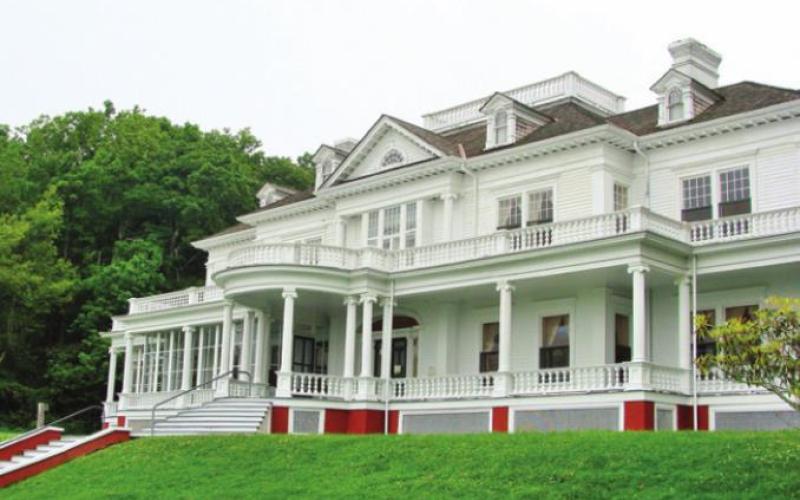 The Moses Cone estate has beautiful grounds and trails in addition to the mansion itself.