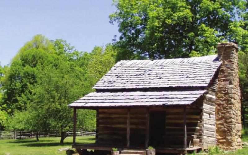 The Mountain Farm Museum, near the northern terminus of the Parkway, preserves several outbuildings as well as the pioneer cabin.