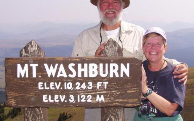 The elevation as well as the views can leave you breathless on Mt. Washburn.