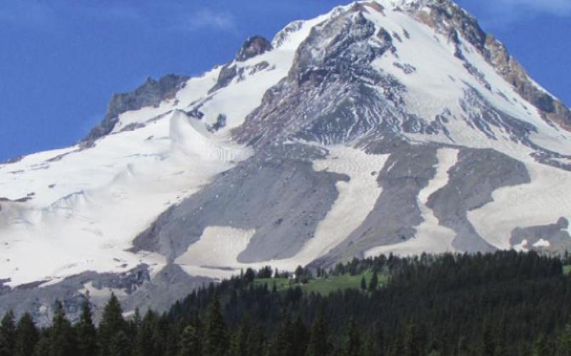 Magnificent Mt. Hood is just a short detour from the nearly as magnificent Columbia River Gorge in Oregon.