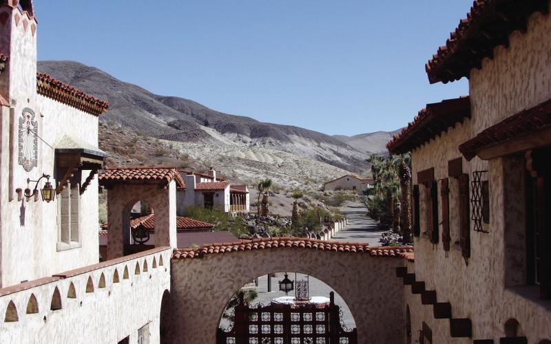 The second floor at Scotty’s Castle was devoted to guest rooms that overlooked the courtyard.