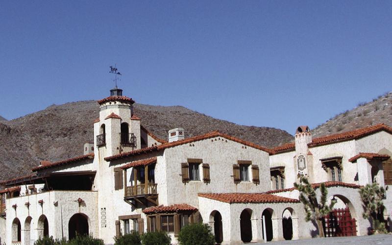The towers and turrets may have suggested a castle to Death Valley Scotty.