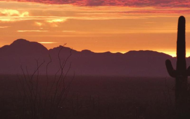 We are going to miss the sunsets in the desert. Sunrises, too.