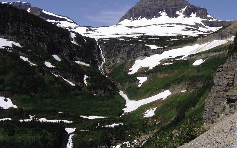 Going-to-the-Sun Road in Glacier NP takes you over Logan Pass to some exceptional scenery.