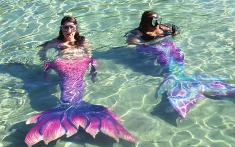 Florida Springs Mermaids welcomed us to Alexander Springs with a special performance.