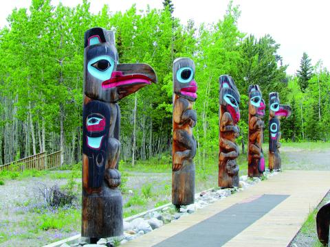The Tlingit Heritage Center holds demonstrations and displays the crafts of native peoples.