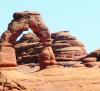 The iconic Delicate Arch is used extensively in Utah tourism promotions and on auto plates.
