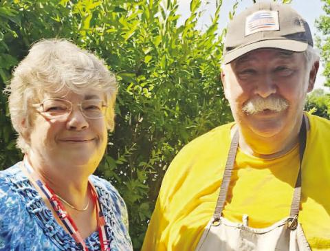 Ann and Tom Gomoll, fishing volunteers