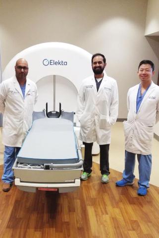 L to R: Dr. Zubair Ahammad, Dr. Suketu Patel, and Dr. Xin S. Xin.