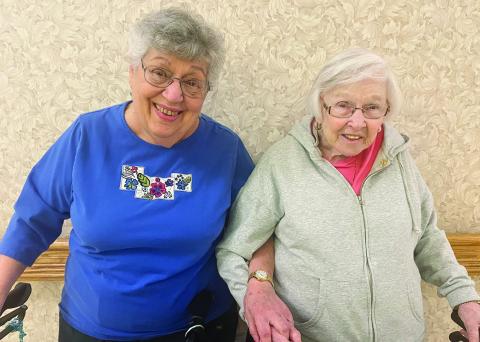 Rita Beckman and Maddy Mitchell