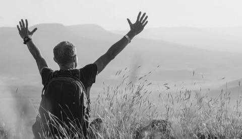 open arms to living a positive life