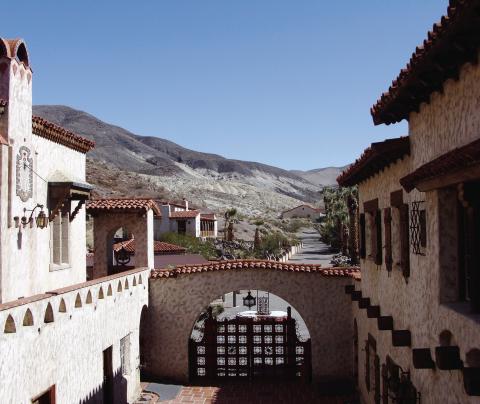 The second floor at Scotty’s Castle was devoted to guest rooms that overlooked the courtyard.