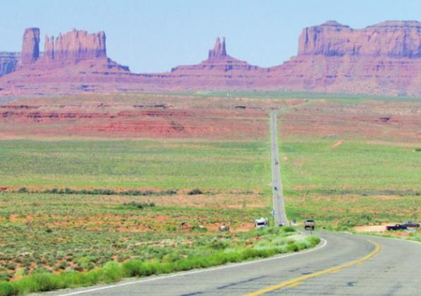 Forrest Gump gave up his cross-country run at Monument Valley. He may have been daunted by the thought of climbing that hill in 104-degree heat.