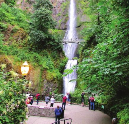 Multnomah Falls is the most visited natural attraction in Oregon.