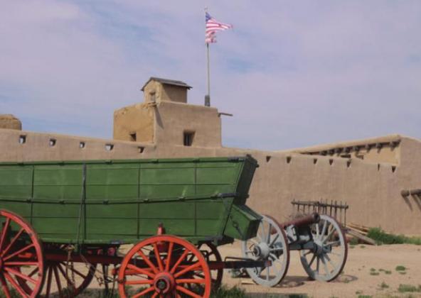 A Conestoga wagon could carry about 2,500 lbs. of freight. It had to be strong but also light enough to not overburden the mules or oxen that pulled it.