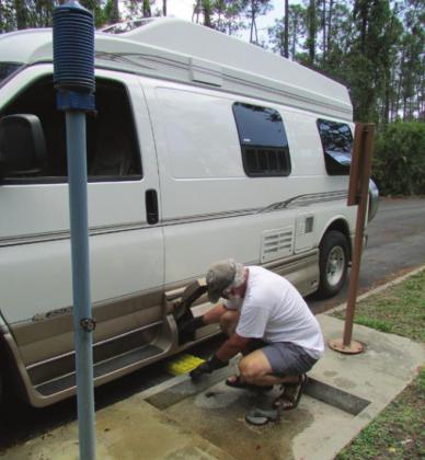 Dumping the sanitary tanks is as close as it gets to hazing in the RV Fraternity.