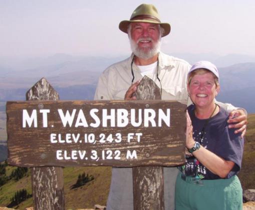 The elevation as well as the views can leave you breathless on Mt. Washburn.