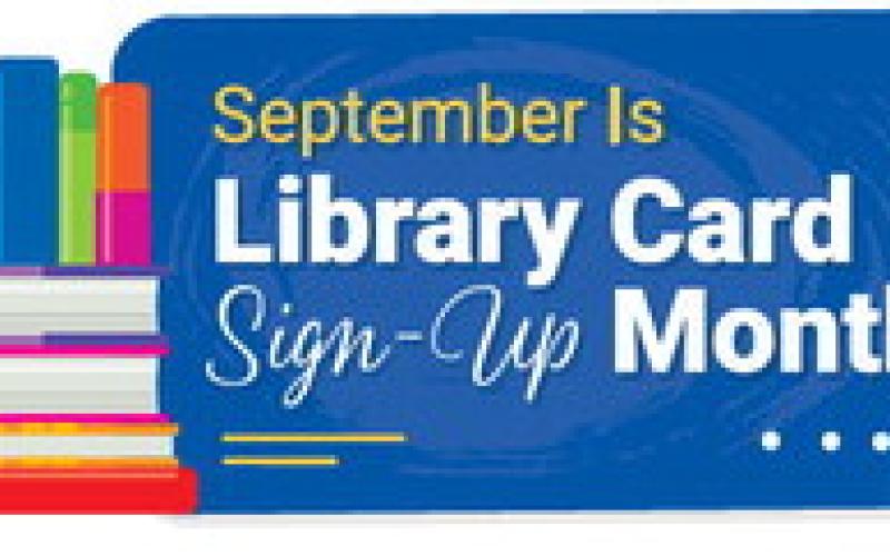 Library card sign up month