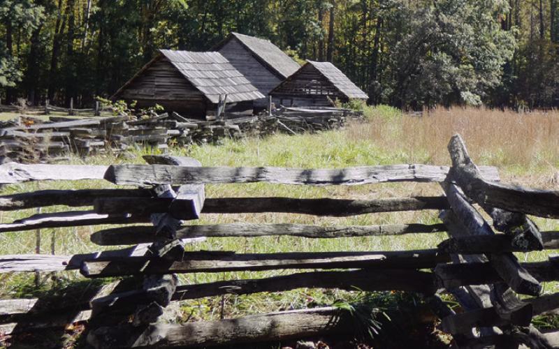The Mountain Farm Museum at Oconaluftee preserves an earlier expression of life in the Smokies.